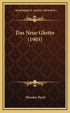 portada Das Neue Ghetto (1903) (en Alemán)