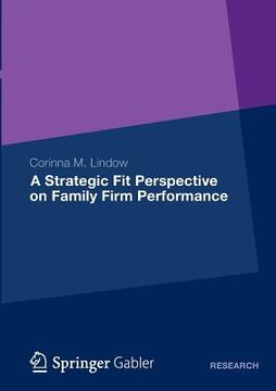 portada a strategic fit perspective on family firm performance (en Inglés)