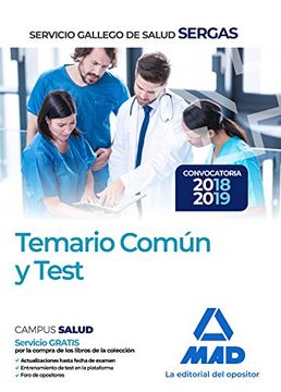 portada Servicio Gallego de Salud. Temario Común y Test