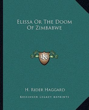 portada elissa or the doom of zimbabwe (en Inglés)