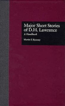 portada major short stories of d.h. lawrence: a handbook (en Inglés)