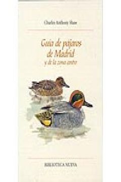 portada guía de pájaros de madrid y de la zona centro
