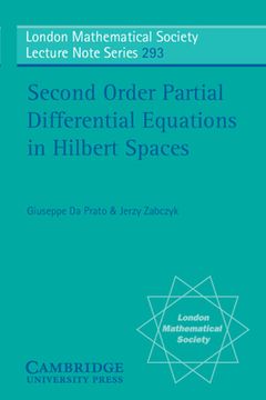 portada Second Order Partial Differential Equations in Hilbert Spaces Paperback (London Mathematical Society Lecture Note Series) (en Inglés)