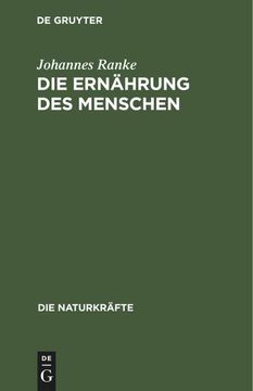 portada Die Ernährung des Menschen (in German)
