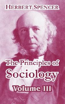 portada the principles of sociology, volume iii
