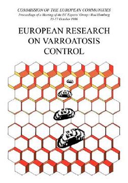 portada european research on varroatosis control (en Inglés)