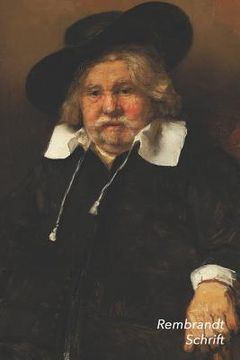 portada Rembrandt Schrift: Portret van een oude man Ideaal Voor School, Studie, Recepten of Wachtwoorden Stijlvol Notitieboek voor Aantekeningen