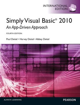 portada Simply Visual Basic 2010: An App-Driven Approach: International Edition