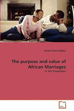 portada the purpose and value of african marriages (en Inglés)