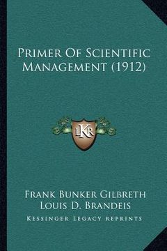 portada primer of scientific management (1912) (en Inglés)