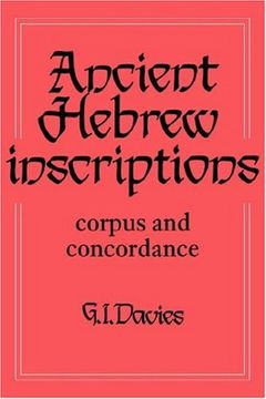 portada Ancient Hebrew Inscriptions: Volume 1: Corpus and Concordance (en Inglés)