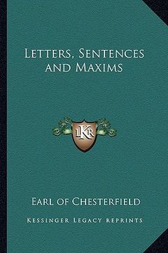 portada letters, sentences and maxims