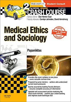 portada Crash Course Medical Ethics and Sociology Updated Print + Ebook Edition (en Inglés)