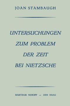 portada Untersuchungen Zum Problem der Zeit bei Nietzsche