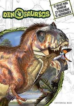 portada Dinosaurios - Actividades Para Colorear con Pegatinas: 3 (in Spanish)