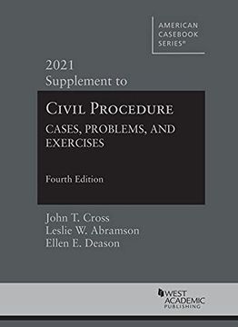 portada Civil Procedure: Cases, Problems and Exercises, 2021 Supplement (American Casebook Series) 