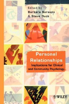 portada personal relationships: implications for clinical and community psychology (in English)