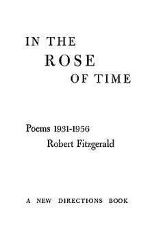 portada in the rose of time: poems, 1939-1956 (en Inglés)