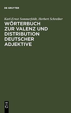 portada Wörterbuch zur Valenz und Distribution Deutscher Adjektive (en Alemán)