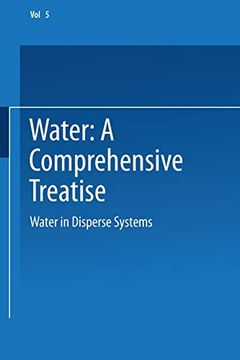 portada Water in Disperse Systems: 5 (en Inglés)