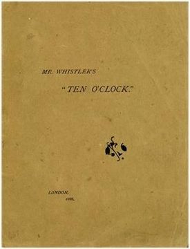 portada Mr. Whistler's Ten O'Clock (en Inglés)