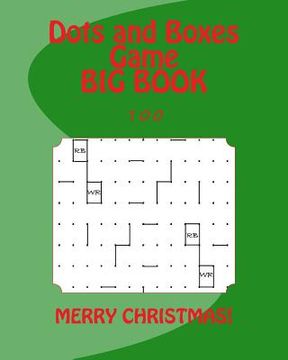 portada Dots and Boxes Game BIG BOOK: 100 (Christmas Edition) (en Inglés)