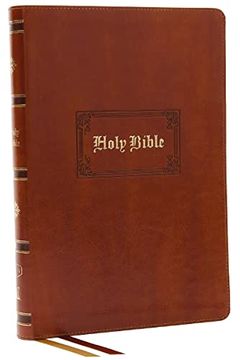portada Kjv Bible, Giant Print Thinline Bible, Vintage Series, Leathersoft, Tan, red Letter, Thumb Indexed, Comfort Print: King James Version (en Inglés)