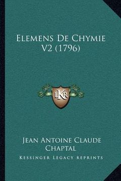 portada Elemens De Chymie V2 (1796) (en Francés)