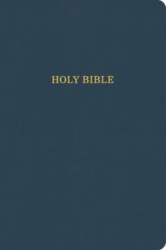 portada KJV Large Print Thinline Bible, Value Edition, Slate Leathertouch: Holy Bible (en Inglés)