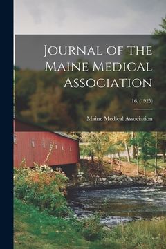 portada Journal of the Maine Medical Association; 16, (1925)