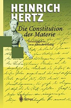 portada Die Constitution der Materie: Eine Vorlesung Über die Grundlagen der Physik aus dem Jahre 1884 (en Alemán)