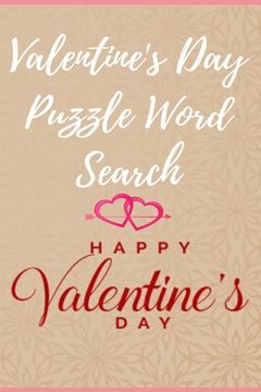 portada Valentine's Day puzzle Word Search Happy Valentine's Day (en Inglés)
