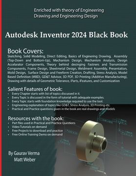 portada Autodesk Inventor 2024 Black Book (en Inglés)