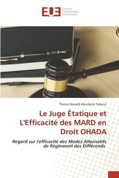 portada Le Juge Étatique et L'Efficacité des MARD en Droit OHADA