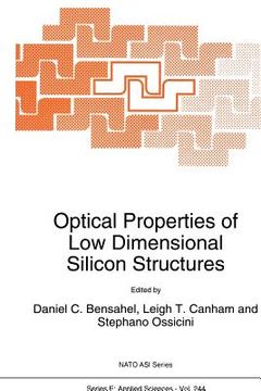 portada Optical Properties of Low Dimensional Silicon Structures (en Inglés)