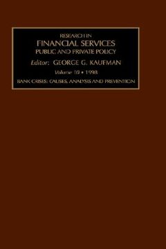 portada bank crises: causes, analysis and prevention (en Inglés)
