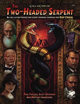 portada 2-Headed Serpent: A Pulp Cthulhu Campaign for Call of Cthulhu (Call of Cthulhu Rolpelaying) (in English)