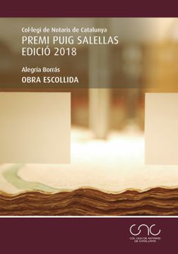 portada Obra Escollida: Premi Puig Salellas Edició 2018 (Colegio Notarial de Cataluña)