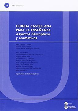 portada Lengua Castellana Para la Enseñanza Aspectos Descriptivos y Normativos (in Spanish)
