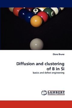 portada diffusion and clustering of b in si (en Inglés)