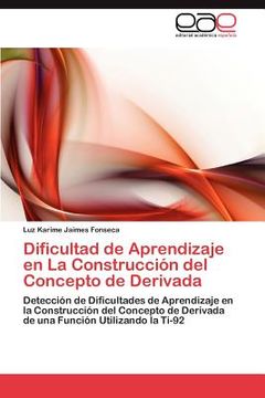 portada dificultad de aprendizaje en la construcci n del concepto de derivada (in Spanish)
