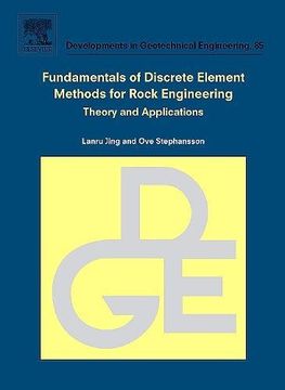 portada Fundamentals of Discrete Element Methods for Rock Engineering: Theory and Applications, Volume 85 (Developments in Geotechnical Engineering) (in English)
