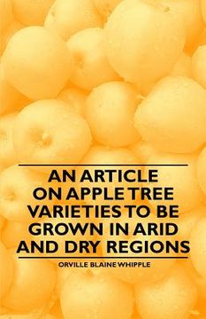 portada an article on apple tree varieties to be grown in arid and dry regions (in English)