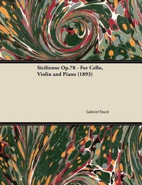 portada sicilienne op.78 - for cello, violin and piano (1893) (in English)