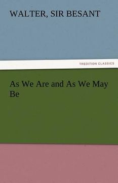 portada as we are and as we may be (en Inglés)