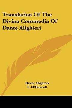portada translation of the divina commedia of dante alighieri (en Inglés)
