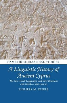 portada A Linguistic History of Ancient Cyprus (Cambridge Classical Studies) (en Inglés)