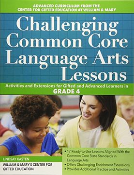 portada Challenging Common Core Language Arts Lessons (Grade 4) (Challenging Common Core Lessons) (en Inglés)