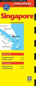 portada Singapore Travel map Thirteenth Edition (Periplus Travel Maps: Singapore Island & City Map) 