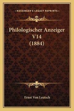portada Philologischer Anzeiger V14 (1884) (en Alemán)